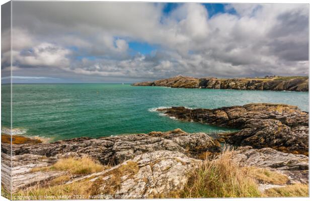 Anglesey coastline, Canvas Print by Kevin Hellon