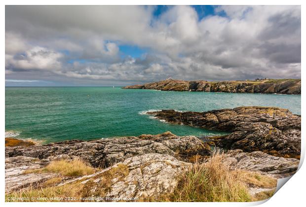 Anglesey coastline, Print by Kevin Hellon