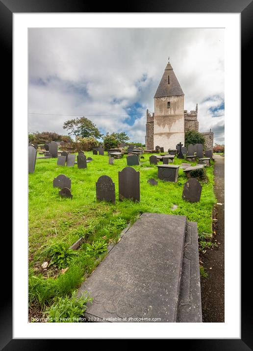 St Eilian's Church, Framed Mounted Print by Kevin Hellon