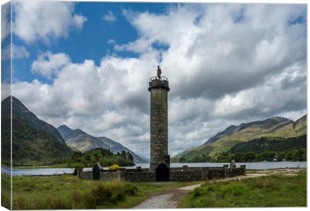 Glenfinnan Monument Canvas Print by Andrew Sharpe