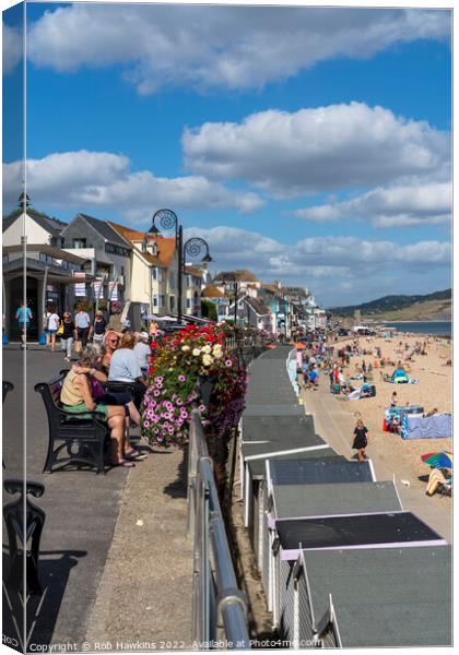 Portrait of Lyme Regis  Canvas Print by Rob Hawkins