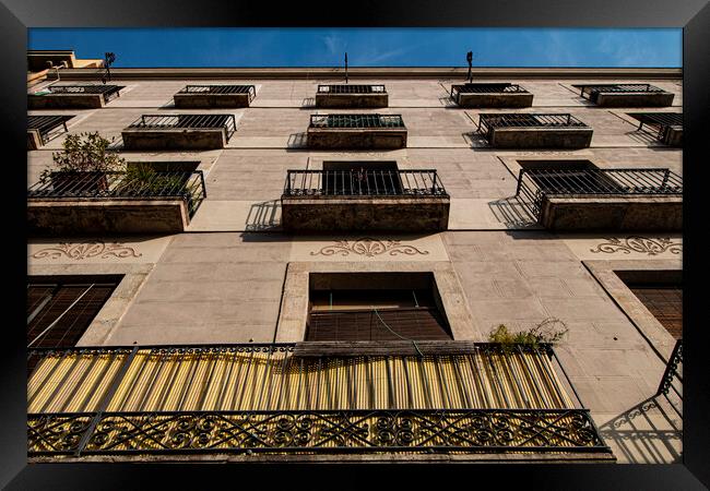 Barcelona Apartments Framed Print by Glen Allen