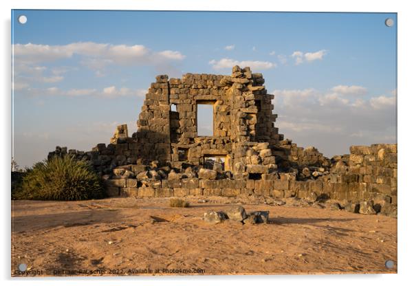 House 118 Ruins in Umm El-Jimal, Jordan Acrylic by Dietmar Rauscher