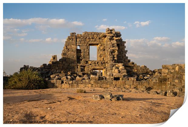 House 118 Ruins in Umm El-Jimal, Jordan Print by Dietmar Rauscher