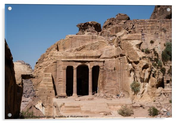 Garden Tomb in Petra, Jordan Acrylic by Dietmar Rauscher