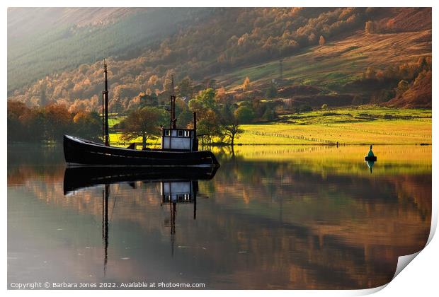 Loch Lochy Reflections The Great Glen Scotland. Print by Barbara Jones