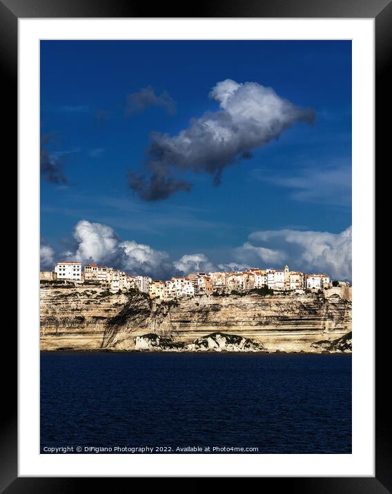 The Cliffs of Bonifacio Framed Mounted Print by DiFigiano Photography