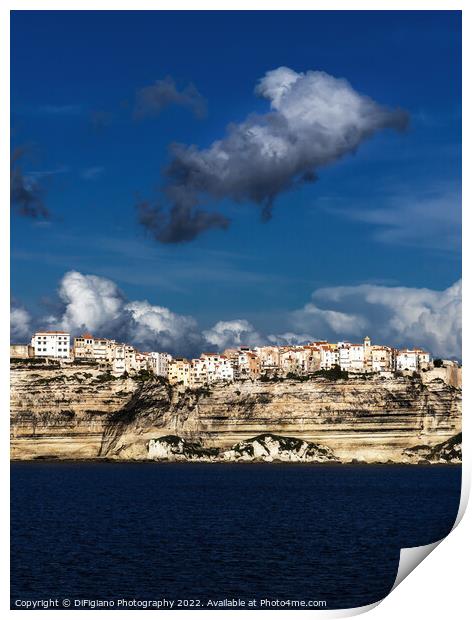 The Cliffs of Bonifacio Print by DiFigiano Photography