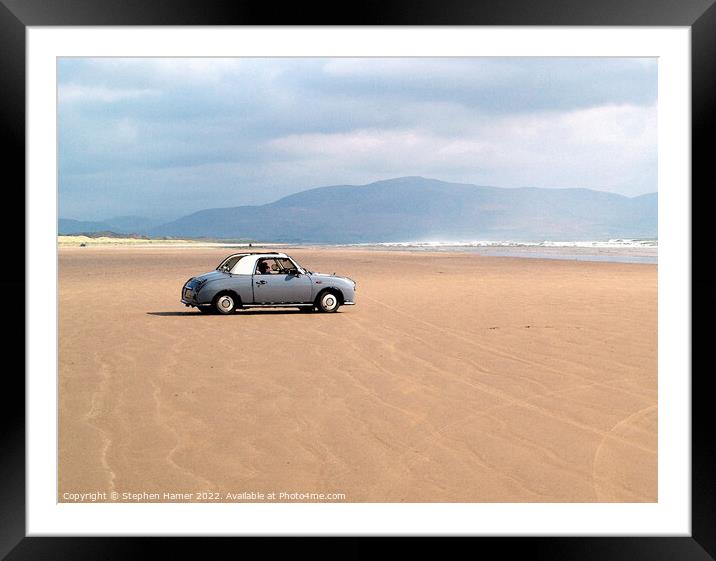 Solitude on Inch Strand Framed Mounted Print by Stephen Hamer