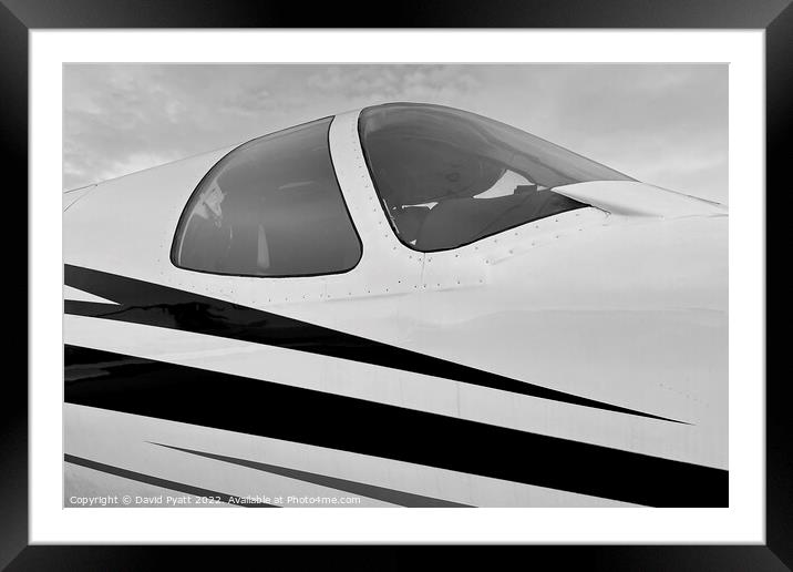 Executive Jet Canopy  Framed Mounted Print by David Pyatt