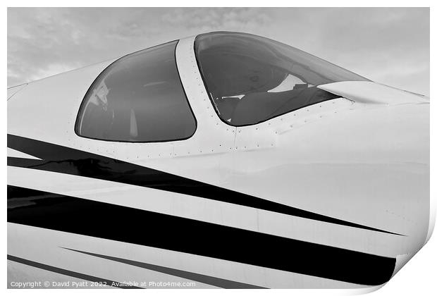 Executive Jet Canopy  Print by David Pyatt