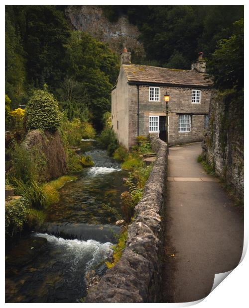 Castleton Cottage, Peak District, Derbyshire Print by Alan Wise