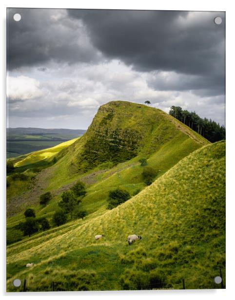 Back Tor, ridge walk, Peak District Acrylic by Alan Wise
