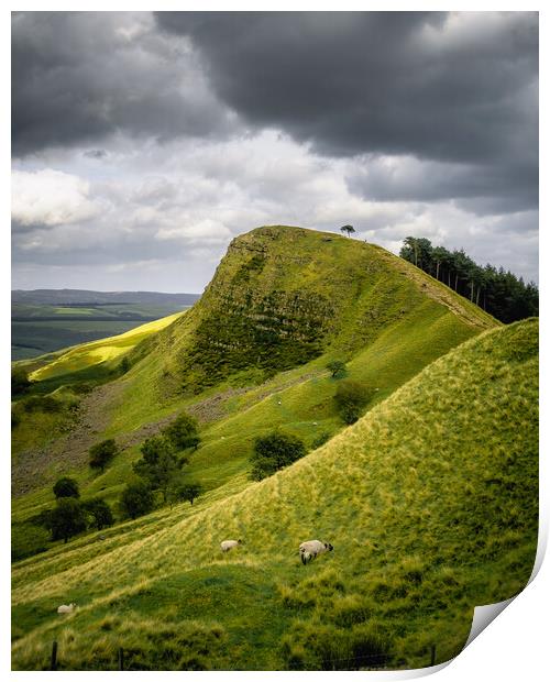 Back Tor, ridge walk, Peak District Print by Alan Wise