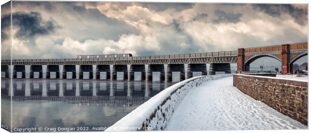 Tay Rail Bridge - Dundee Canvas Print by Craig Doogan