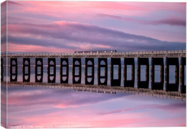 Tay Rail Bridge - Dundee Canvas Print by Craig Doogan