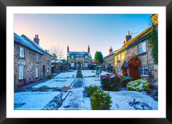 Paradise Square Wentworth  Framed Mounted Print by Alison Chambers