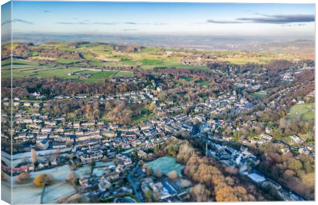 Holmfirth Yorkshire Canvas Print by Apollo Aerial Photography