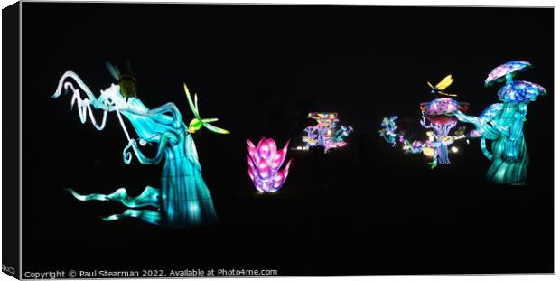 Enchanted Lights with dragon flies Canvas Print by Paul Stearman