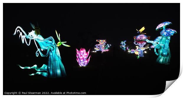 Enchanted Lights with dragon flies Print by Paul Stearman