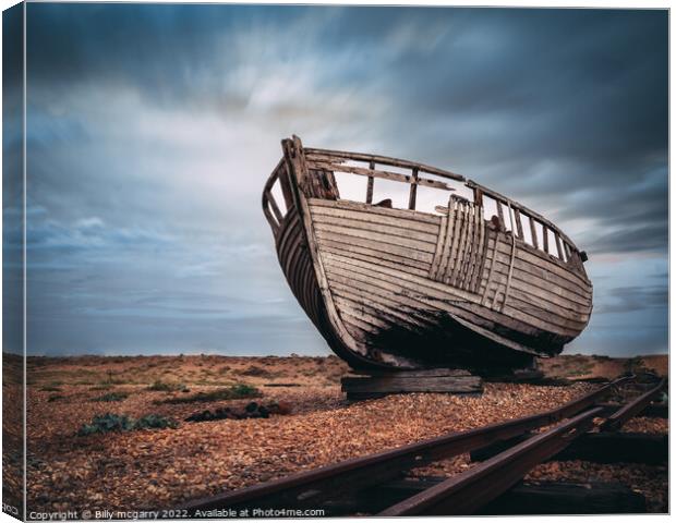 Shipwreck - South East Coast Long exposure Canvas Print by Billy McGarry