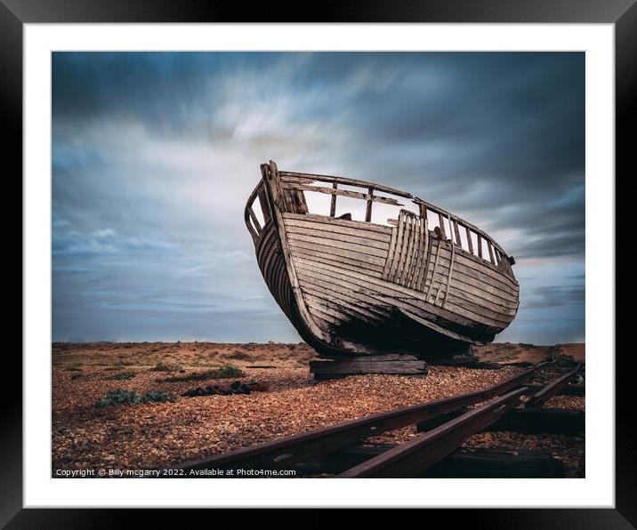 Shipwreck - South East Coast Long exposure Framed Mounted Print by Billy McGarry