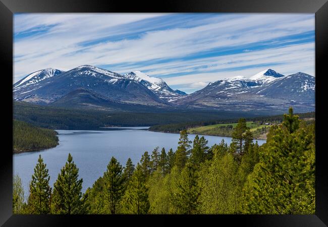 Rondane Turistvej Framed Print by Thomas Schaeffer