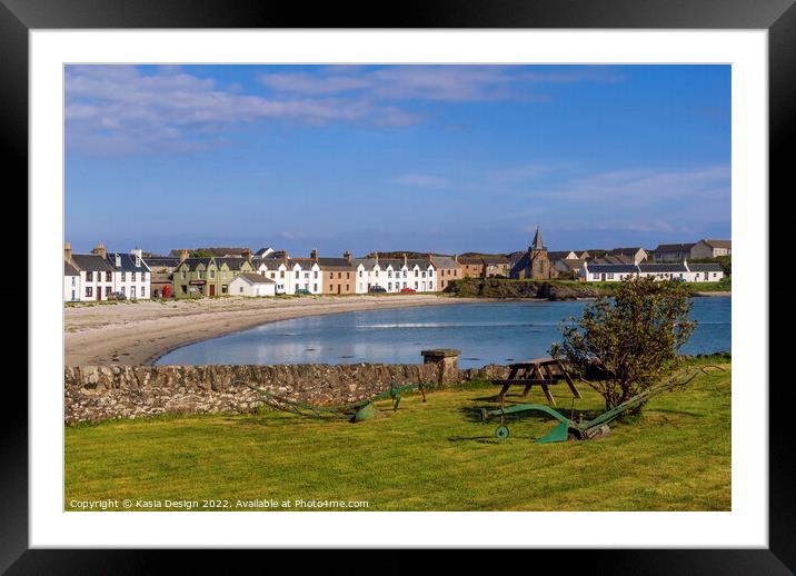 Port Ellen, Islay, Scotland Framed Mounted Print by Kasia Design