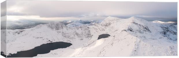 Snowdon Yr Wyddfa Horshoe mountain Eryri Snowdonia national park Canvas Print by Sonny Ryse