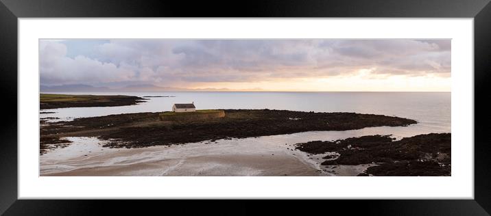 Eglwys Cwyfan Church anglesey wales Framed Mounted Print by Sonny Ryse