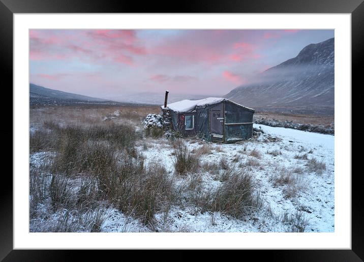 Mountaineering club hut at Glencoe Scotland Framed Mounted Print by JC studios LRPS ARPS