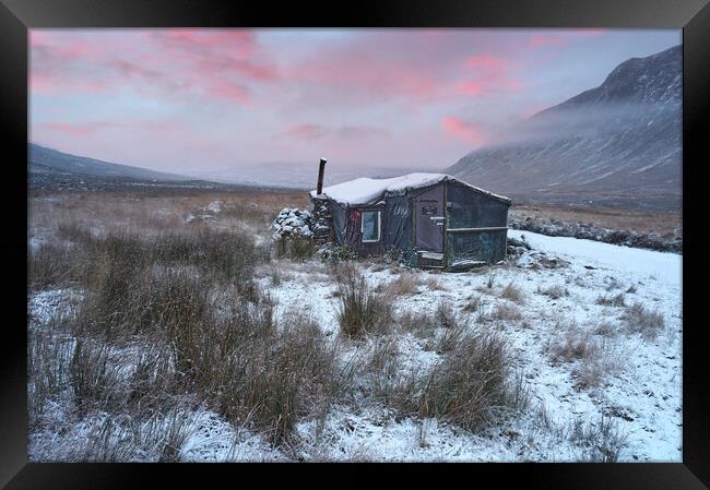 Mountaineering club hut at Glencoe Scotland Framed Print by JC studios LRPS ARPS