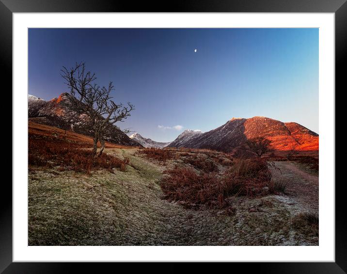 Dawn's Early Light in Glen Sannox Framed Mounted Print by David Brookens