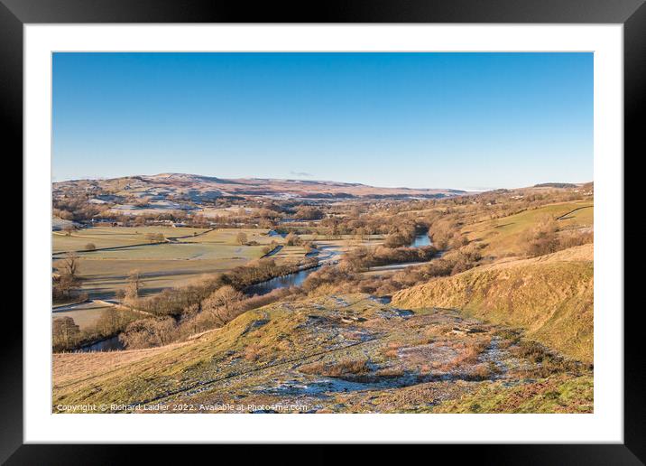 A Frosty View from Whistle Crag, Teesdale  Framed Mounted Print by Richard Laidler