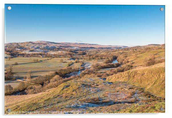 A Frosty View from Whistle Crag, Teesdale  Acrylic by Richard Laidler