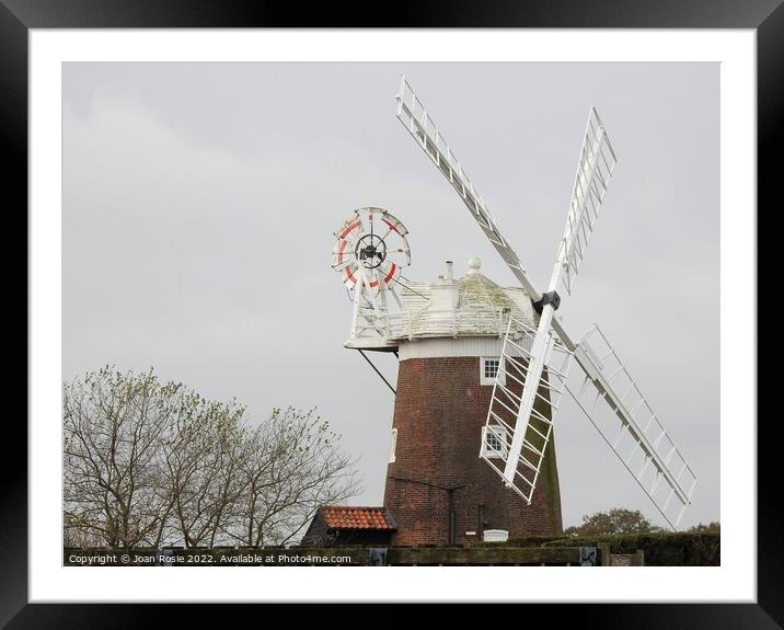 Windmill at Cley-next-the Sea Framed Mounted Print by Joan Rosie