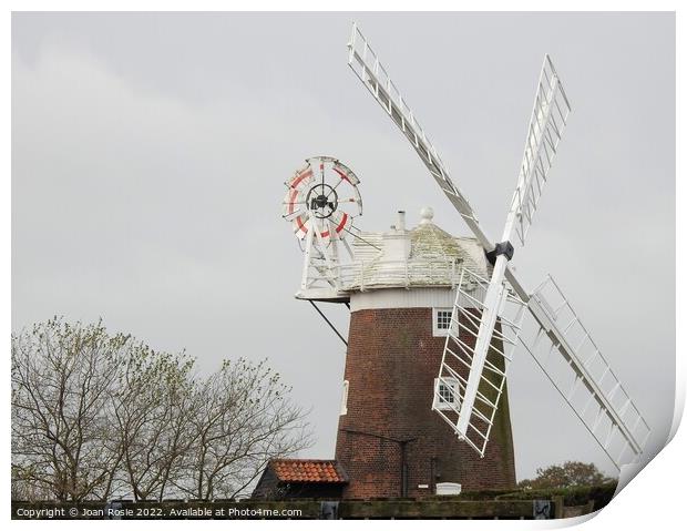 Windmill at Cley-next-the Sea Print by Joan Rosie
