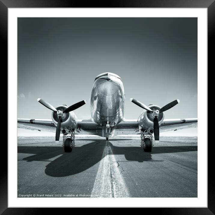 douglas dc3 Framed Mounted Print by Frank Peters