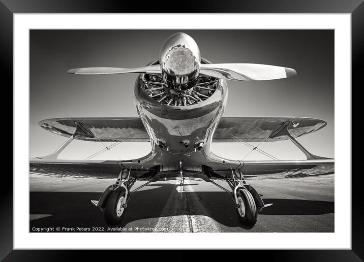 biplane Framed Mounted Print by Frank Peters