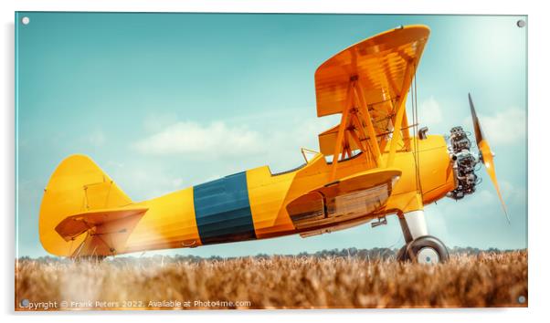 biplane Acrylic by Frank Peters