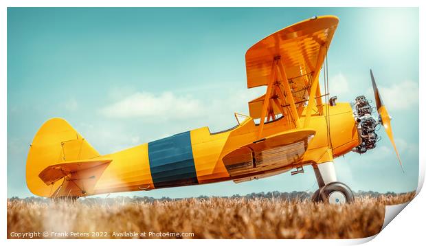 biplane Print by Frank Peters