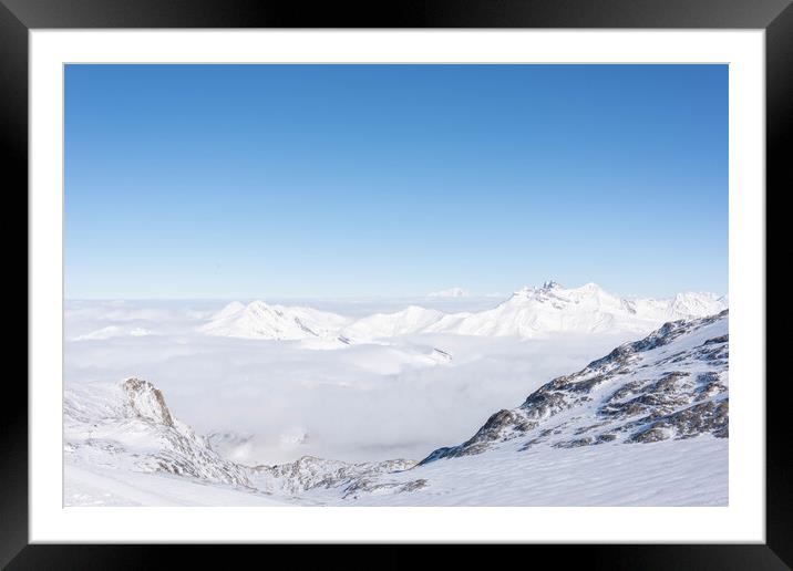 Les Deux Alps Framed Mounted Print by Graham Custance
