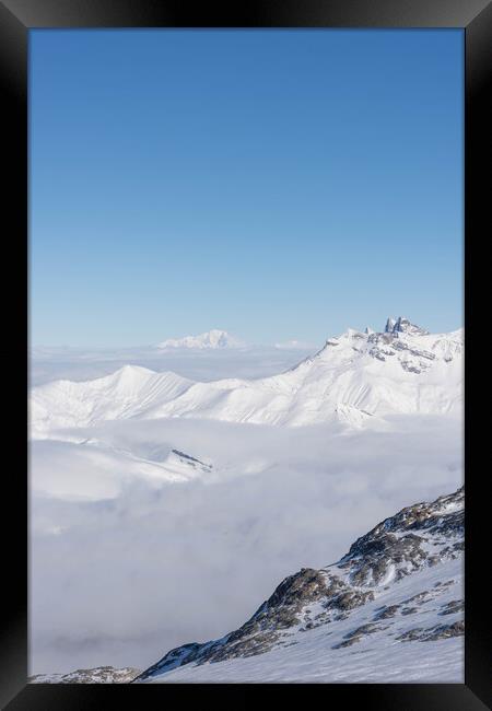 Les Deux Alps Framed Print by Graham Custance