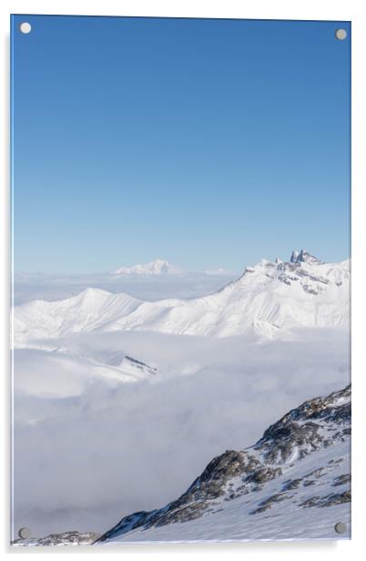 Les Deux Alps Acrylic by Graham Custance