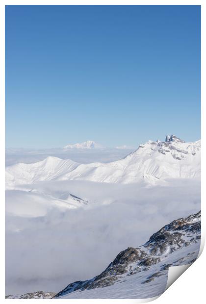 Les Deux Alps Print by Graham Custance