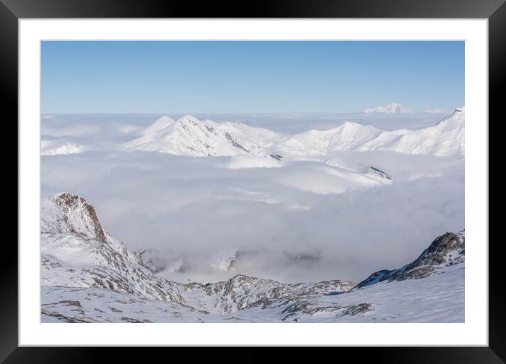 Les Deux Alps  Framed Mounted Print by Graham Custance