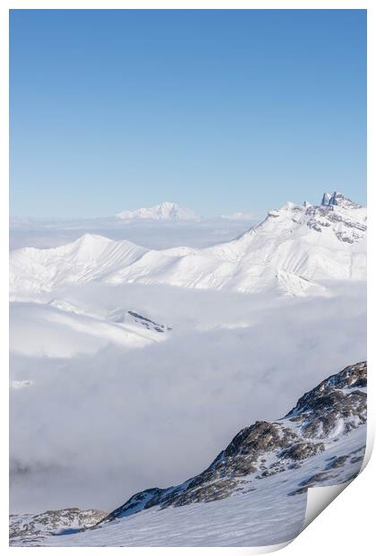 Les Deux Alps Print by Graham Custance
