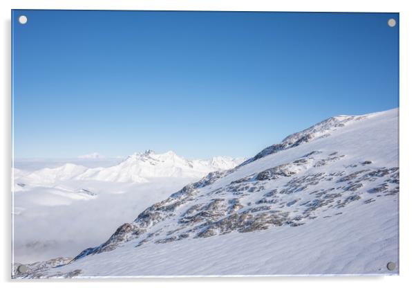 Les Deux Alps Acrylic by Graham Custance