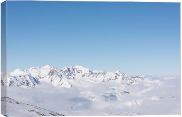 Les Deux Alps Canvas Print by Graham Custance