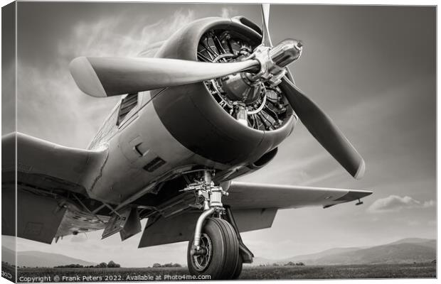 propeller of a trojan t28 Canvas Print by Frank Peters